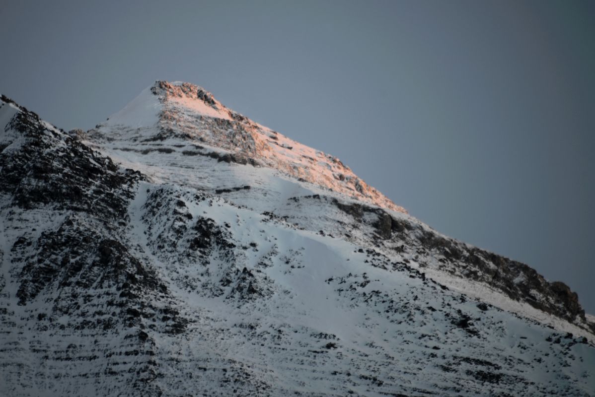 11 The Last Light Of Sunset Flickers On Mount Everest North Face From Mount Everest North Face Advanced Base Camp 6400m In Tibet